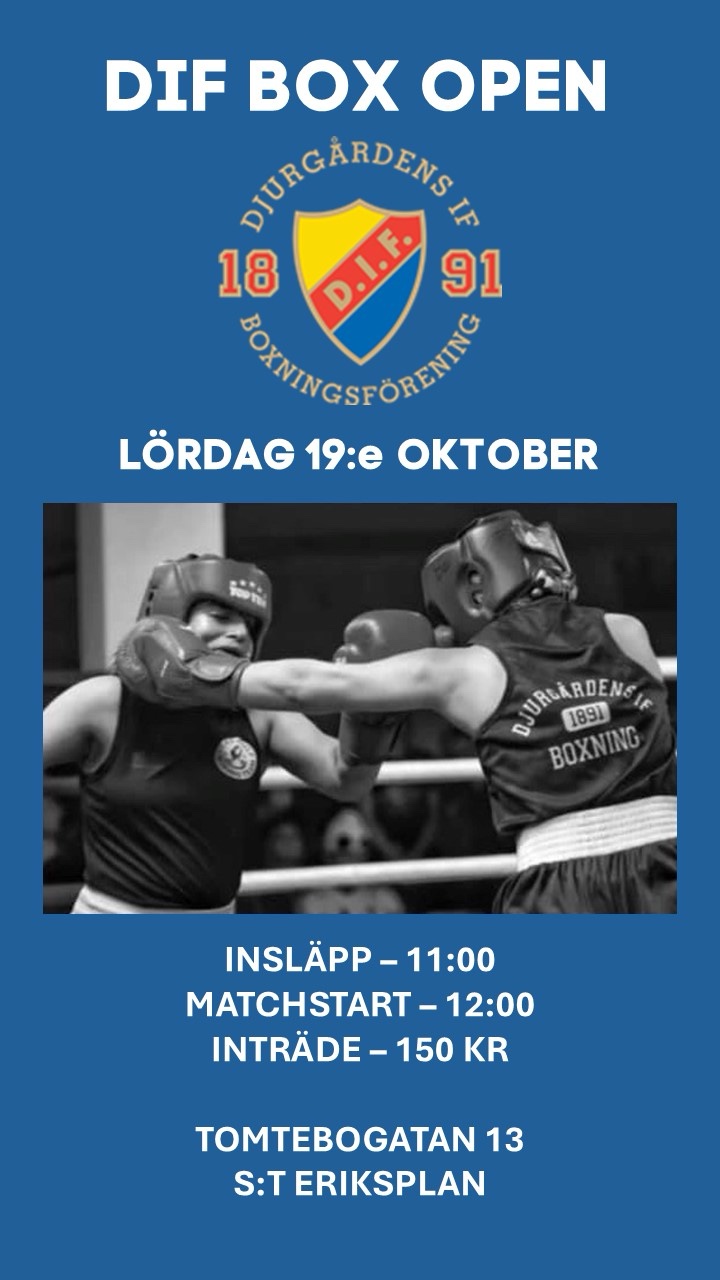 Boxning hos Djurgården den 19 oktober